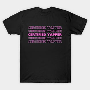 Certified Yapper Funny Aesthetic Yapper Meme T-Shirt